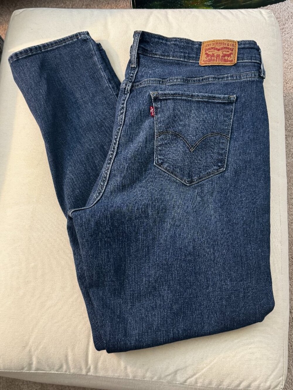 Levi's 711 Skinny Jeans Women's Plus Size 20W Medium Wash Stretch